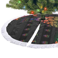 New Caledonia Christmas Tree Skirt Seashell Xmas Tree Tribal Waves DT05 - Polynesian Pride