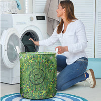 Polynesia Mother Nature Laundry Basket Glowing Heart Spiral Tropical Vine Floral DT05 - Polynesian Pride