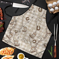 Hawaii Palaka Cowboy Apron Shell Maile Lei With Western Patterns DT05 Beige - Polynesian Pride