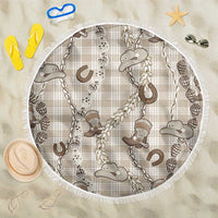 Hawaii Palaka Cowboy Beach Blanket Shell Maile Lei With Western Patterns - Polynesian Pride