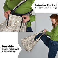 Hawaii Palaka Cowboy Grocery Bag Shell Maile Lei With Western Patterns - Polynesian Pride