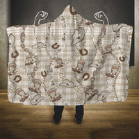 Hawaii Palaka Cowboy Hooded Blanket Shell Maile Lei With Western Patterns DT05 - Polynesian Pride