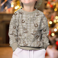 Hawaii Palaka Cowboy Kid Ugly Christmas Sweater Shell Maile Lei With Western Patterns DT05 - Polynesian Pride