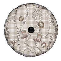 Hawaii Palaka Cowboy Spare Tire Cover Shell Maile Lei With Western Patterns - Polynesian Pride