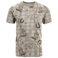 Hawaii Palaka Cowboy T Shirt Shell Maile Lei With Western Patterns - Polynesian Pride
