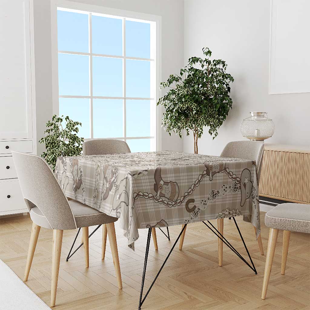 Hawaii Palaka Cowboy Tablecloth Shell Maile Lei With Western Patterns - Polynesian Pride