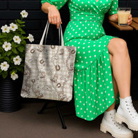 Hawaii Palaka Cowboy Tote Bag Shell Maile Lei With Western Patterns - Polynesian Pride