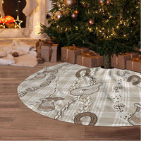 Hawaii Palaka Cowboy Tree Skirt Shell Maile Lei With Western Patterns DT05 - Polynesian Pride