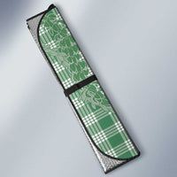 Green Hawaii Palaka Cowboy Turtle Auto Sun Shade Hawaiian Paniolo Puakenikeni Maile Lei - Polynesian Pride