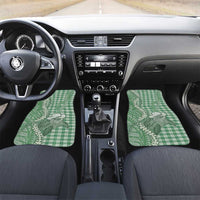 Green Hawaii Palaka Cowboy Turtle Car Mats Hawaiian Paniolo Puakenikeni Maile Lei - Polynesian Pride