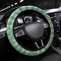 Green Hawaii Palaka Cowboy Turtle Steering Wheel Cover Hawaiian Paniolo Puakenikeni Maile Lei - Polynesian Pride