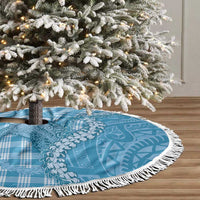Blue Hawaii Palaka Cowboy Turtle Tree Skirt Hawaiian Paniolo Puakenikeni Maile Lei DT05 - Polynesian Pride