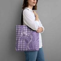 Purple Hawaii Palaka Cowboy Turtle Tote Bag Hawaiian Paniolo Puakenikeni Maile Lei - Polynesian Pride