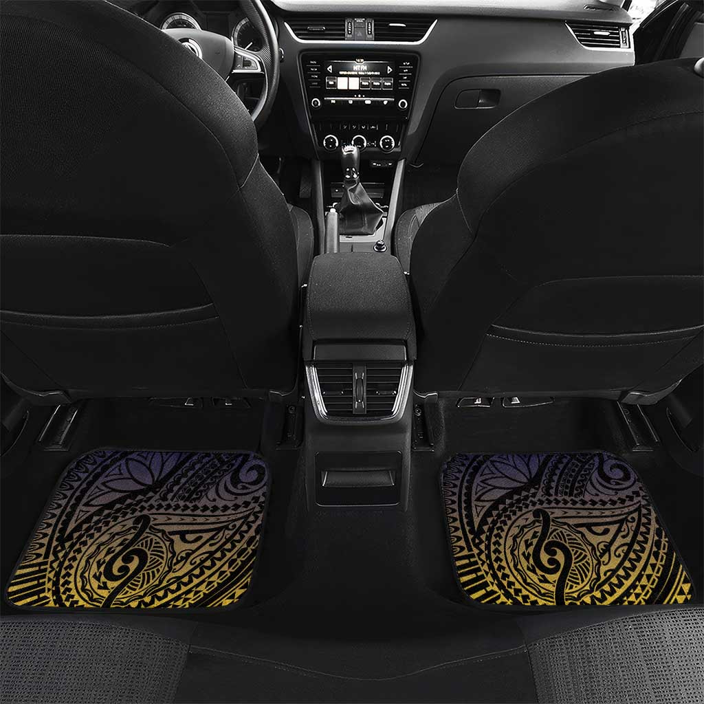 Tokelau Car Mats National Badge Waves Style