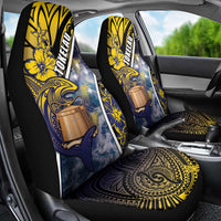 Tokelau Car Seat Cover National Badge Waves Style