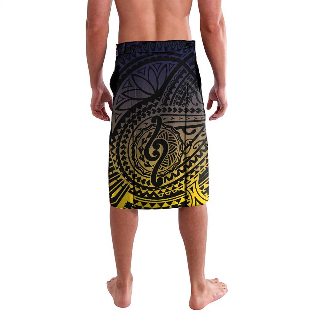 Personalised Tokelau Lavalava National Badge Waves Style