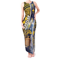 Personalised Tokelau Tank Maxi Dress National Badge Waves Style