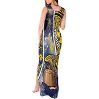 Personalised Tokelau Tank Maxi Dress National Badge Waves Style