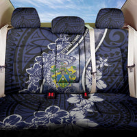 Pitcairn Islands Back Car Seat Cover Coat Of Arms Waves Style