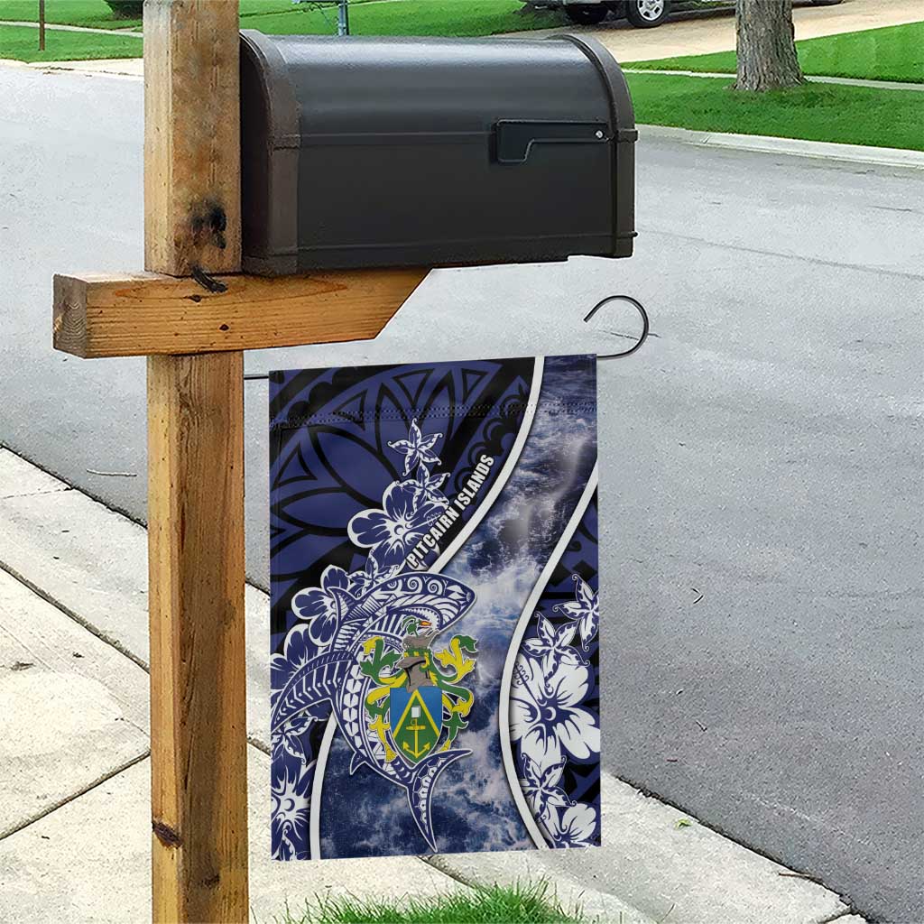 Pitcairn Islands Garden Flag Coat Of Arms Waves Style