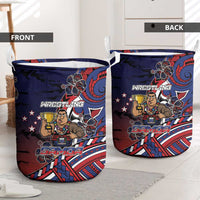 Samoa Wrestling Laundry Basket Polynesian Warrior Funny Style DT05 - Polynesian Pride
