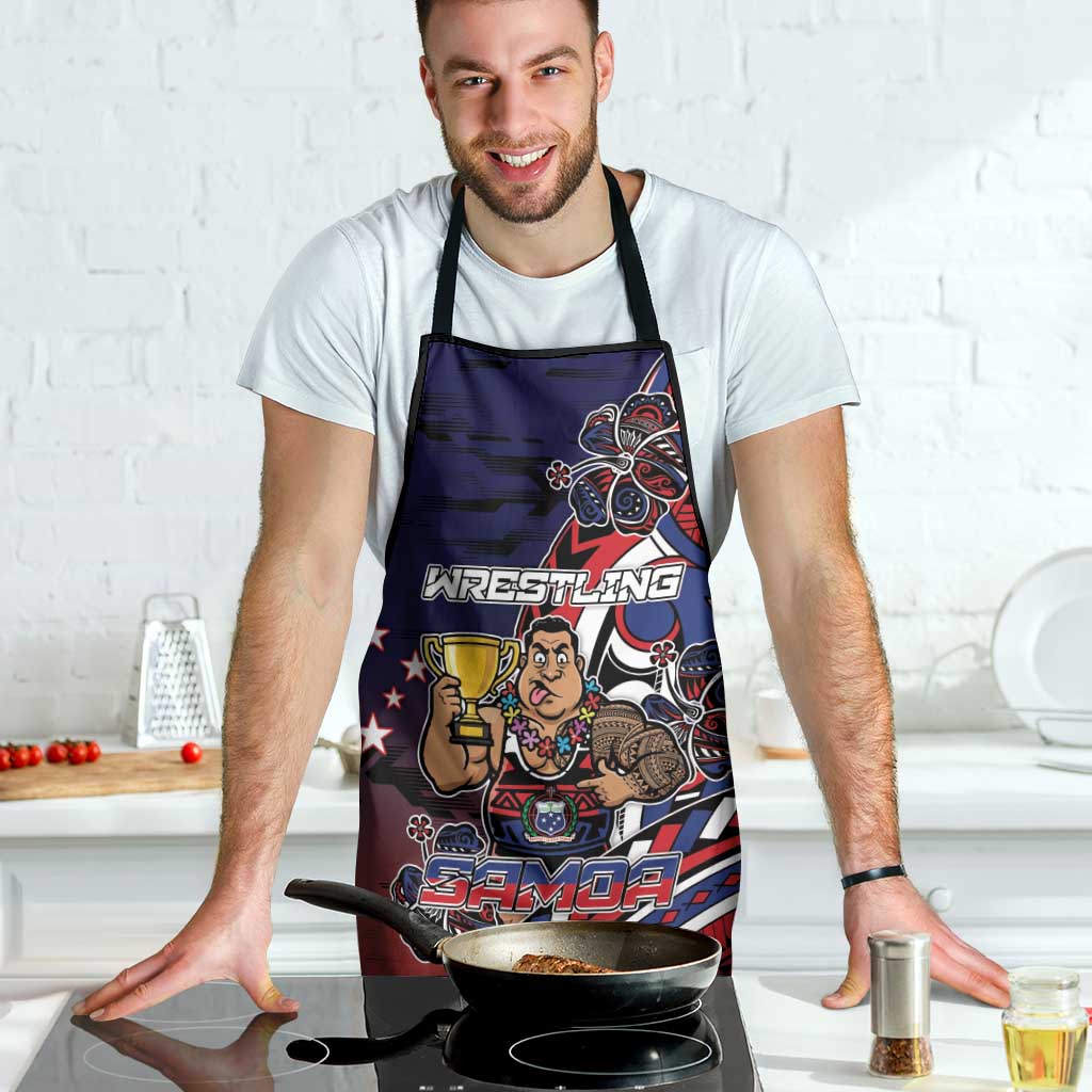 Samoa Wrestling Apron Polynesian Warrior Funny Style - Polynesian Pride