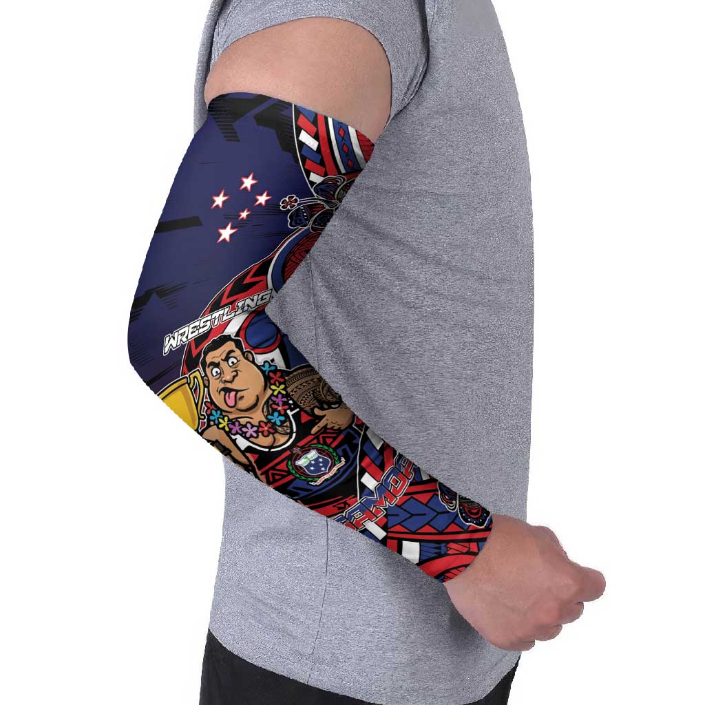 Personalised Samoa Wrestling Arm Sleeves Polynesian Warrior Funny Style DT05 - Polynesian Pride
