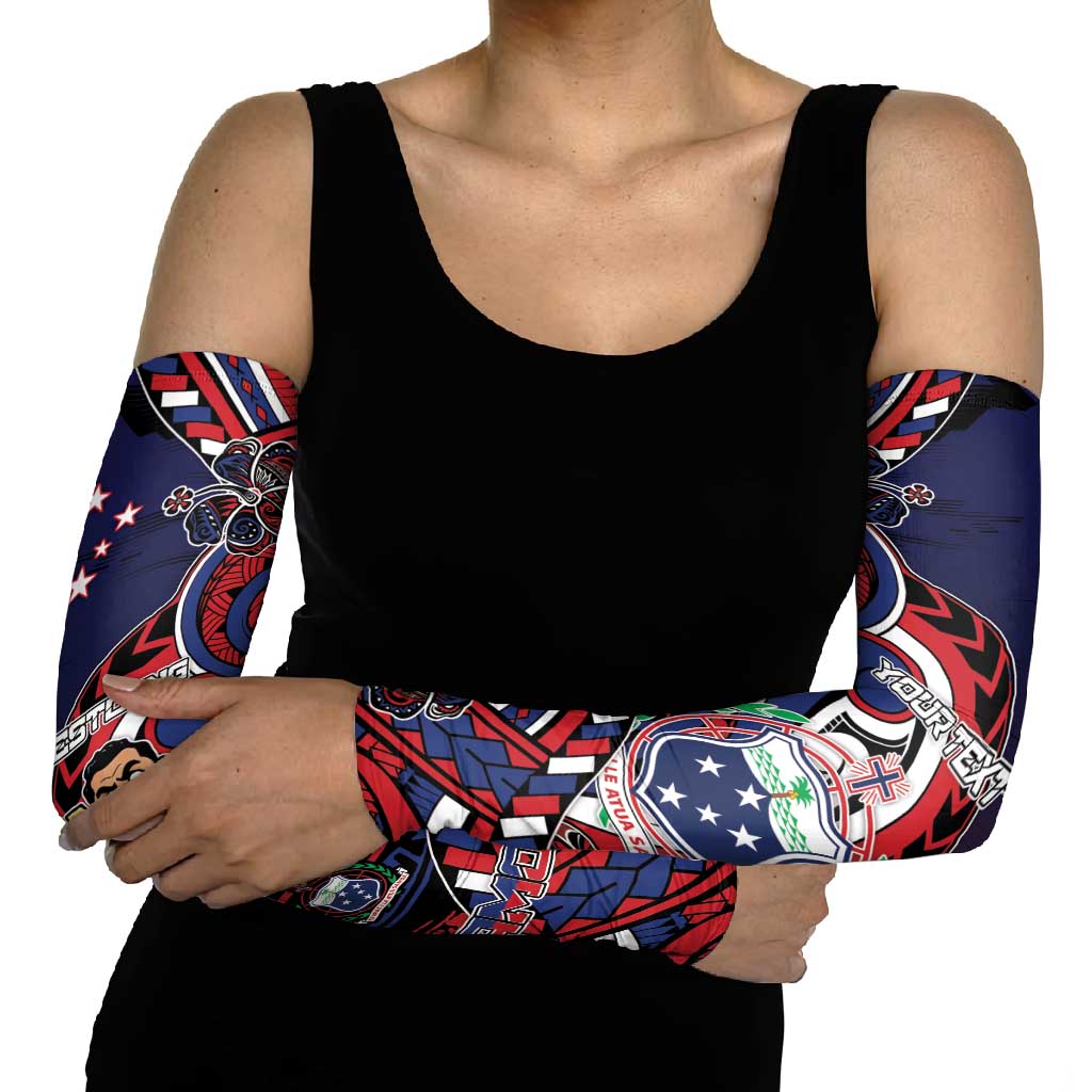 Personalised Samoa Wrestling Arm Sleeves Polynesian Warrior Funny Style DT05 - Polynesian Pride