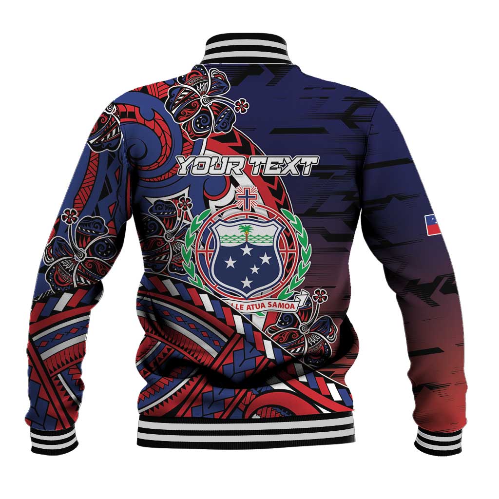 Personalised Samoa Wrestling Baseball Jacket Polynesian Warrior Funny Style DT05 - Polynesian Pride
