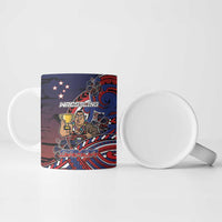 Personalised Samoa Wrestling Ceramic Mug Polynesian Warrior Funny Style - Polynesian Pride