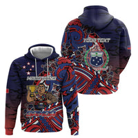 Personalised Samoa Wrestling Hoodie Polynesian Warrior Funny Style DT05 - Polynesian Pride