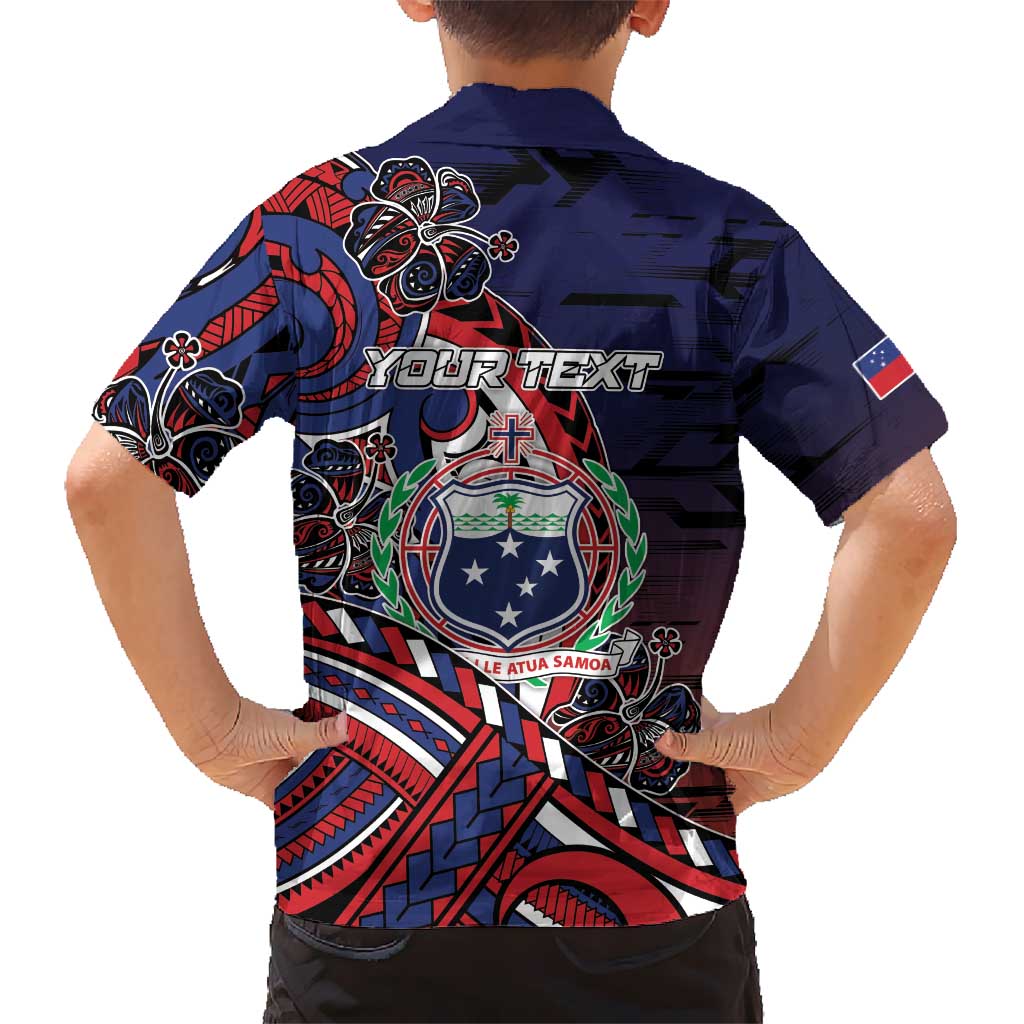Personalised Samoa Wrestling Kid Hawaiian Shirt Polynesian Warrior Funny Style - Polynesian Pride