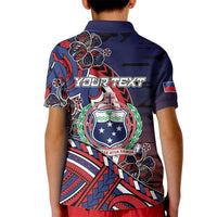 Personalised Samoa Wrestling Kid Polo Shirt Polynesian Warrior Funny Style DT05 - Polynesian Pride