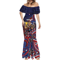 Personalised Samoa Wrestling Mermaid Dress Polynesian Warrior Funny Style DT05 - Polynesian Pride