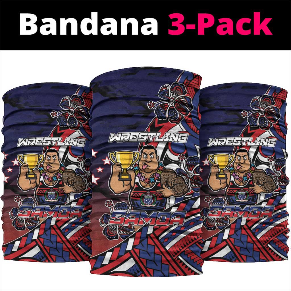 Samoa Wrestling Neck Gaiter Polynesian Warrior Funny Style DT05 package One Size: 25*50cm Navy - Polynesian Pride