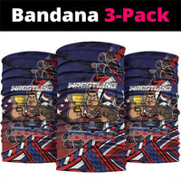 Samoa Wrestling Neck Gaiter Polynesian Warrior Funny Style DT05 package One Size: 25*50cm Navy - Polynesian Pride