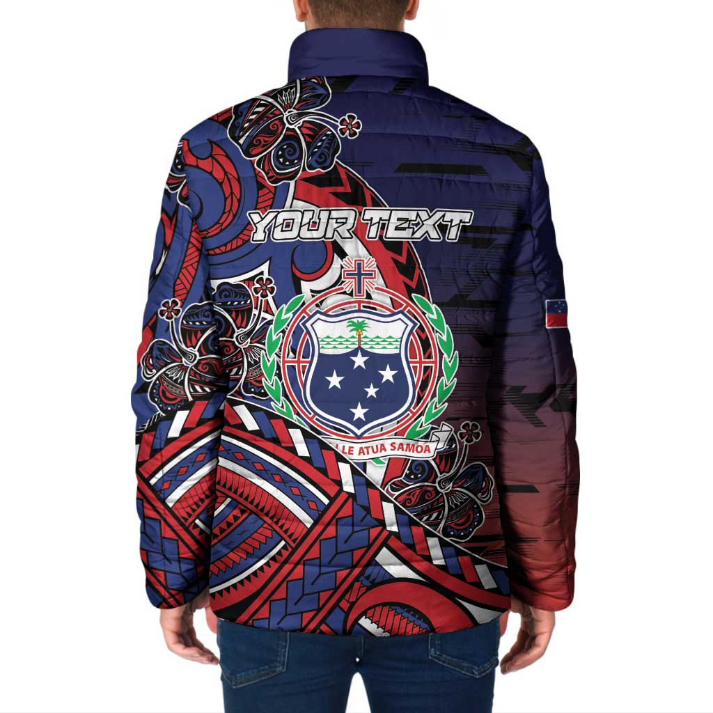 Personalised Samoa Wrestling Padded Jacket Polynesian Warrior Funny Style DT05 - Polynesian Pride