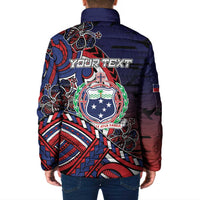 Personalised Samoa Wrestling Padded Jacket Polynesian Warrior Funny Style DT05 - Polynesian Pride