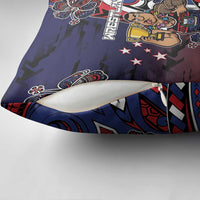 Samoa Wrestling Pillow Cover Polynesian Warrior Funny Style - Polynesian Pride