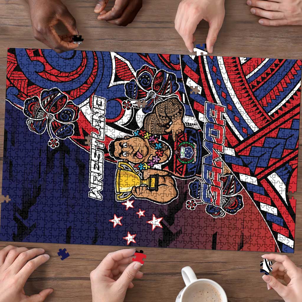 Samoa Wrestling Puzzle Polynesian Warrior Funny Style DT05 - Polynesian Pride