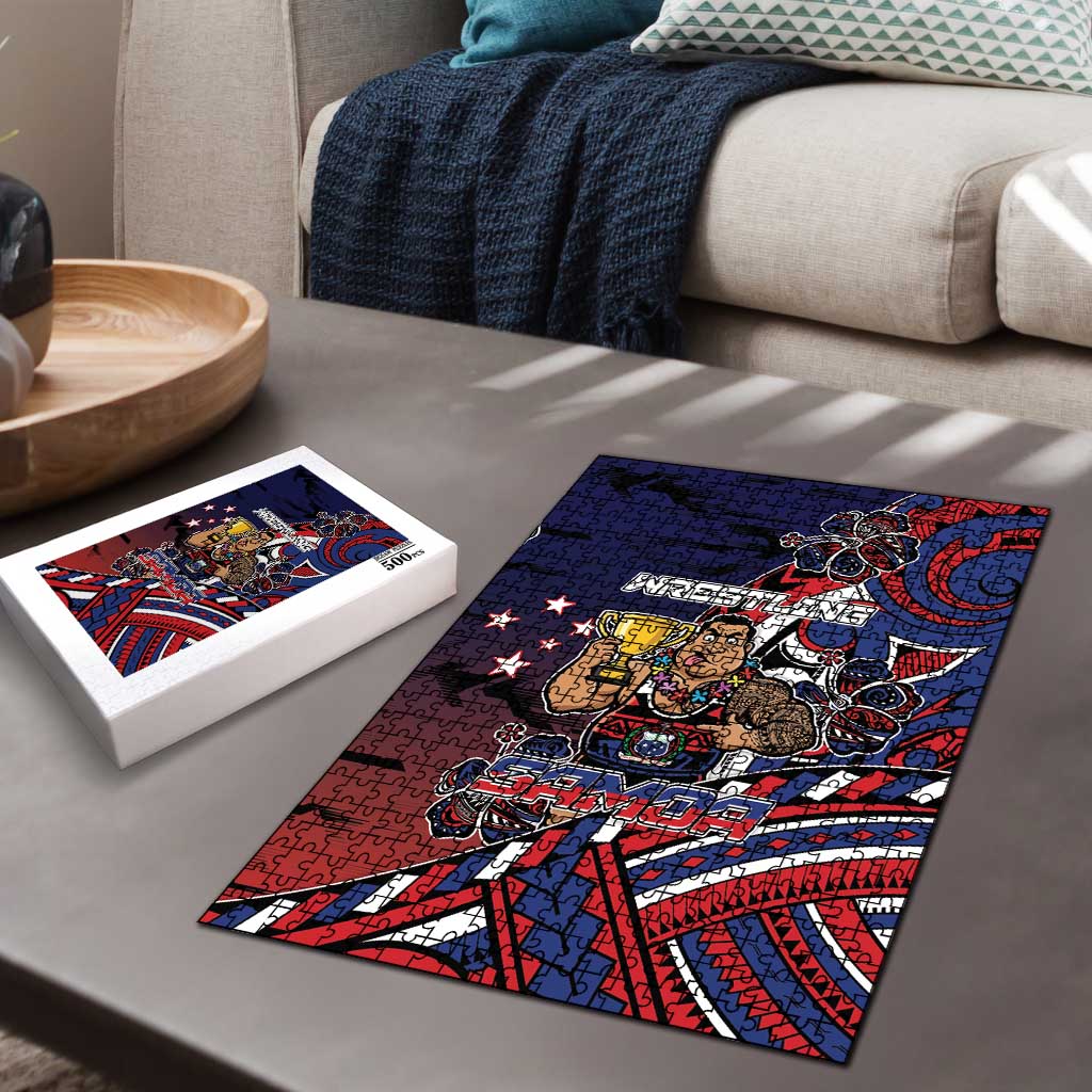 Samoa Wrestling Puzzle Polynesian Warrior Funny Style DT05 - Polynesian Pride