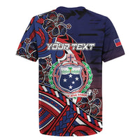 Personalised Samoa Wrestling Rugby Jersey Polynesian Warrior Funny Style - Polynesian Pride