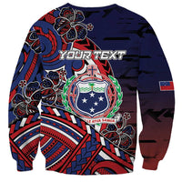 Personalised Samoa Wrestling Sweatshirt Polynesian Warrior Funny Style DT05 - Polynesian Pride