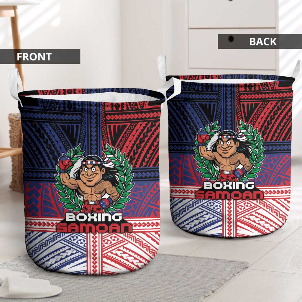 Samoa Boxing Laundry Basket Samoan Boxer Funny Style DT05 - Polynesian Pride