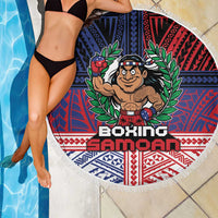 Samoa Boxing Beach Blanket Samoan Boxer Funny Style - Polynesian Pride
