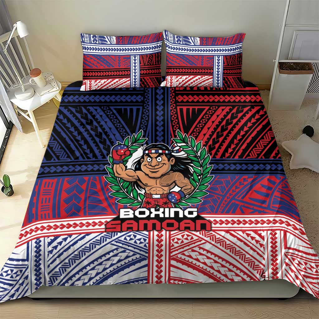 Samoa Boxing Bedding Set Samoan Boxer Funny Style - Polynesian Pride