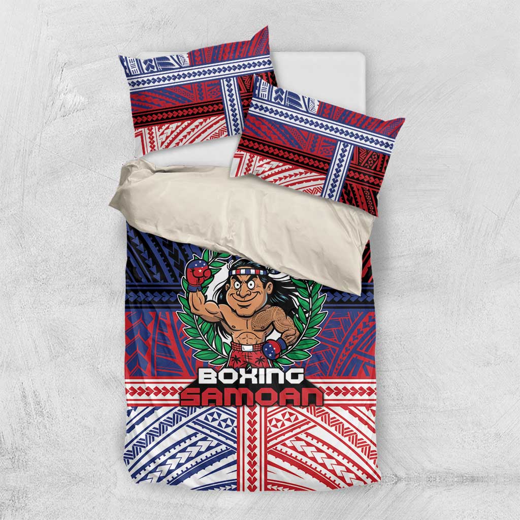 Samoa Boxing Bedding Set Samoan Boxer Funny Style - Polynesian Pride