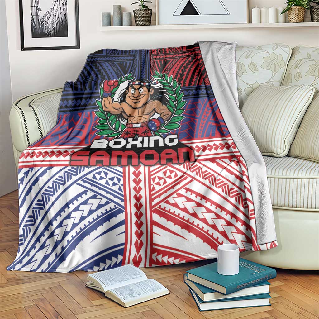 Samoa Boxing Blanket Samoan Boxer Funny Style - Polynesian Pride