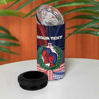 Personalised Samoa Boxing 4 in 1 Can Cooler Tumbler Samoan Boxer Funny Style - Polynesian Pride
