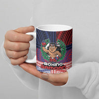 Personalised Samoa Boxing Ceramic Mug Samoan Boxer Funny Style - Polynesian Pride